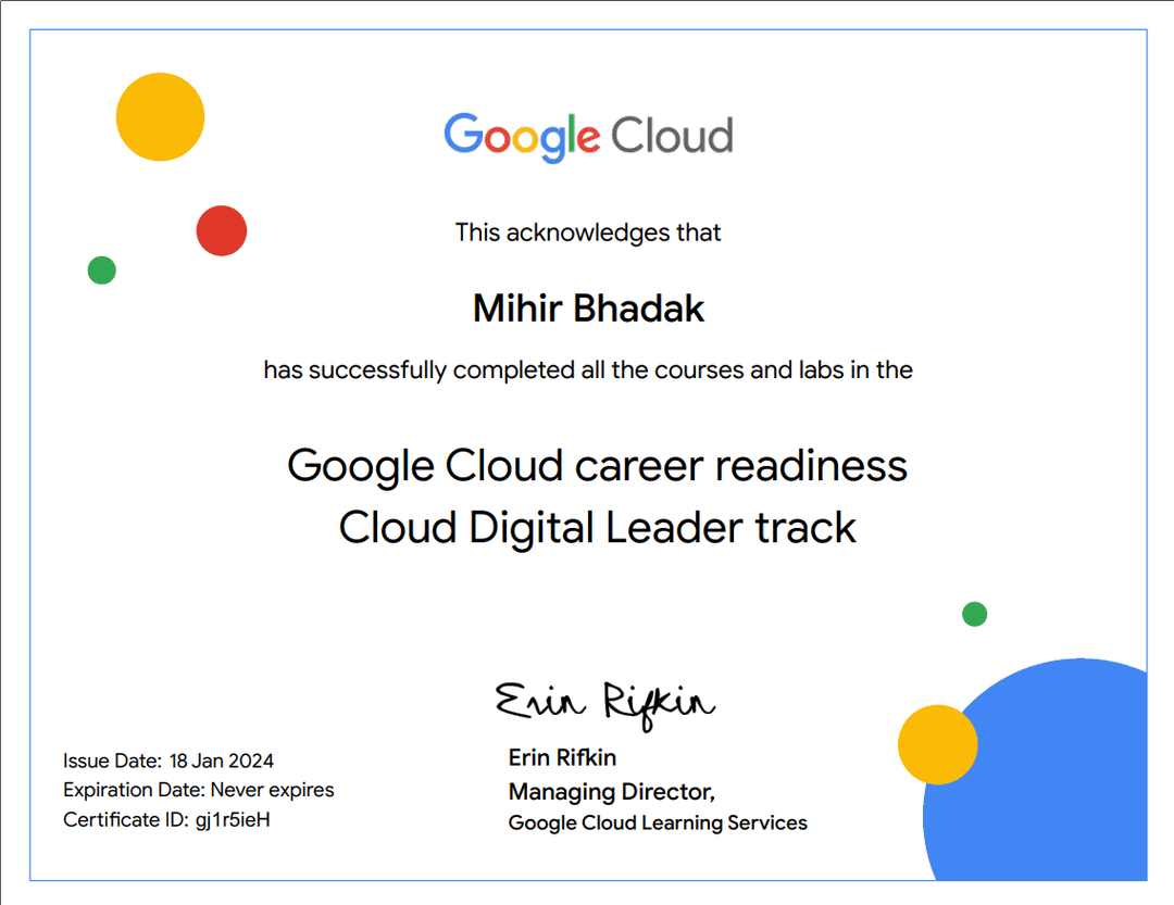 Google Cloud career readiness